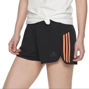 Orange Adidas D2M sports running Shorts sz M